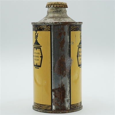 Old Topper Snappy Ale Cone Top YELLOW TEXT 176-7