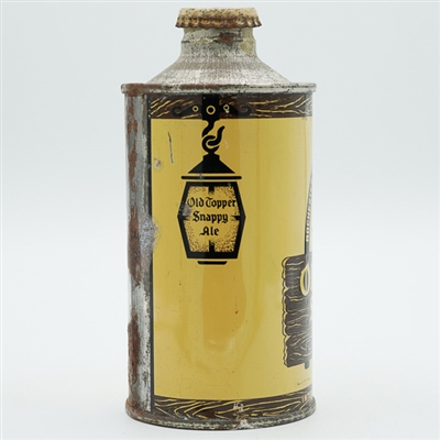 Old Topper Snappy Ale Cone Top YELLOW TEXT 176-7
