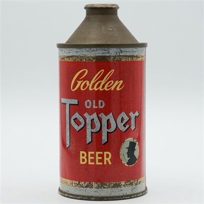 Old Topper Golden Beer Cone Top SCARCE 178-10