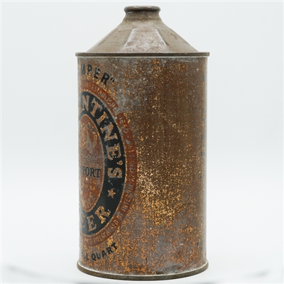 Ballantines Light Export BEER Bumper Quart Cone Top BLACK DOT #1