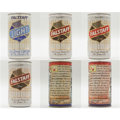 Falstaff Beer Pull Tab NEBRASKA FOOTBALL PRESIDENTS LOT OF SIX 