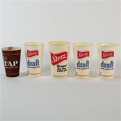 NEBRASKA ACL Wax Cup Drinking Vessels Lot Metz Falstaff Storz 