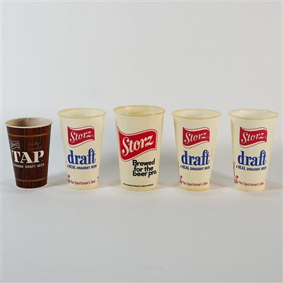 NEBRASKA ACL Wax Cup Drinking Vessels Lot Metz Falstaff Storz 