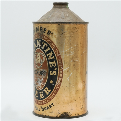 Ballantines Light Export BEER Bumper Quart Cone Top HANDY WAY TO ORDER