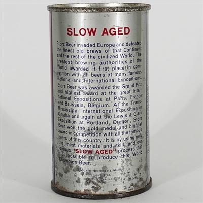 Storz Fine Slow Aged Lager Beer Flat Top 137-9