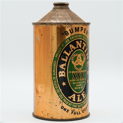Ballantines ALE Bumper Quart Cone Top CCC PRODUCT LIST 202-3