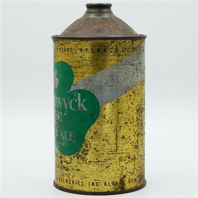 Beverwyck Irish Cream Ale Quart Cone Top BLACK TEXT 203-5
