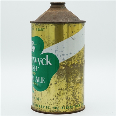 Beverwyck Irish Cream Ale Quart Cone Top GREEN TEXT 203-6
