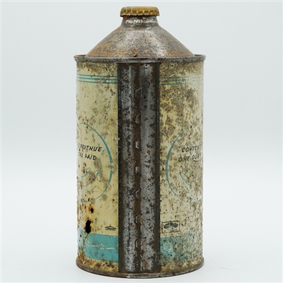 Bluecrest Light Beer Quart Cone Top LOWER TEXT 203-13