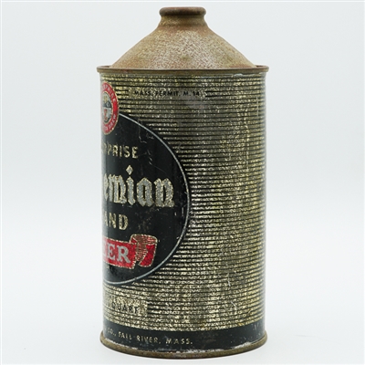 Bohemian Brand Beer Quart Cone Top RARE 203-15