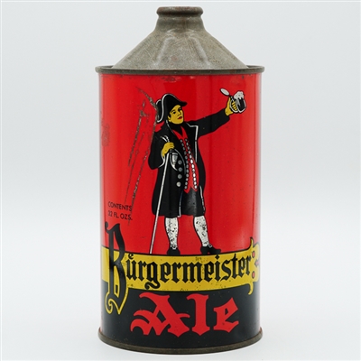 Burgermeister Ale Quart Cone Top SCARCE VARTN 204-17