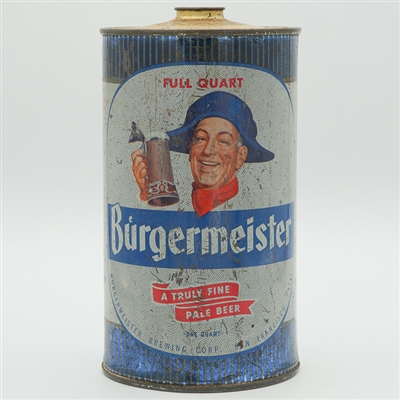 Burgermeister Pale Beer Snap Cap Quart 205-2