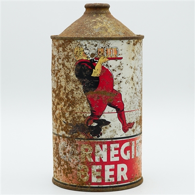 Carnegie Beer Quart Cone Top SCARCE 205-9