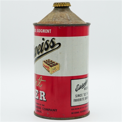 Edelweiss Light Beer Quart Cone Top UNIFORM QUALITY 207-13