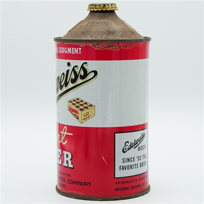 Edelweiss Light Beer Quart Cone Top DNCMT 207-14