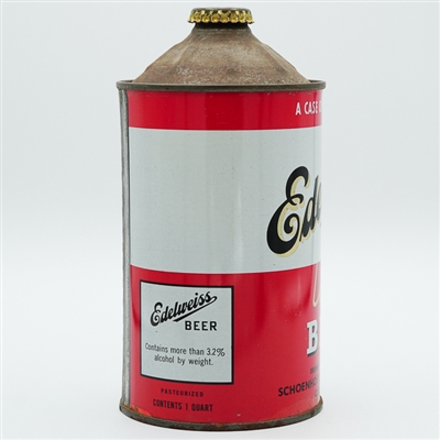 Edelweiss Light Beer Quart Cone Top DNCMT 207-14