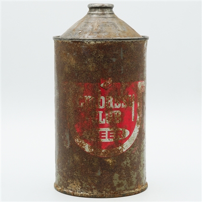Embassy Club Beer Quart Cone Top DNCMT BOTTOM SCARCE 207-17