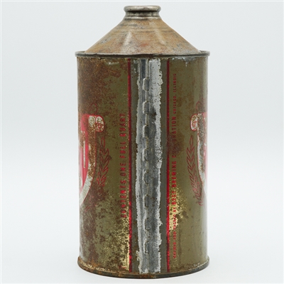 Embassy Club Beer Quart Cone Top DNCMT BOTTOM SCARCE 207-17
