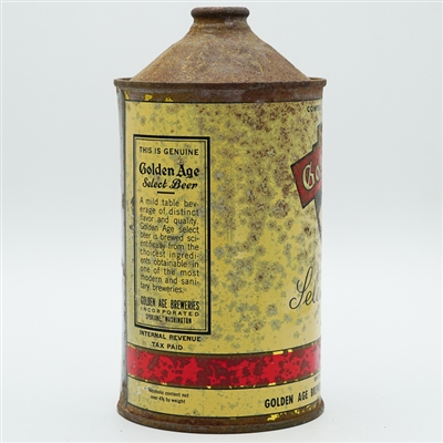Golden Age Select Export Beer Quart Cone Top DNCMT 210-16