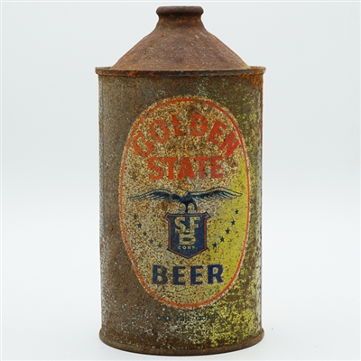 Golden State Beer Quart Cone Top DNCMT 211-7