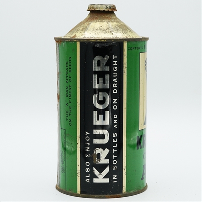 Krueger Cream Ale Quart Cone Top NICE 213-11
