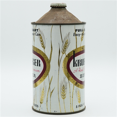 Krueger Beer Quart Cone Top 214-2