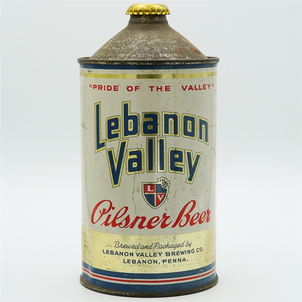 Lebanon Valley Pilsner Beer Quart Cone Top 214-8