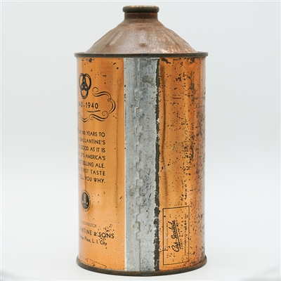 Ballantines ALE Bumper Quart Cone Top 100TH ANNIVERSARY 202-8