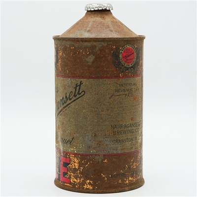 Narragansett Banquet Ale Quart Cone Top SCARCE 215-3