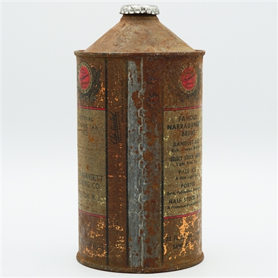 Narragansett Banquet Ale Quart Cone Top SCARCE 215-3