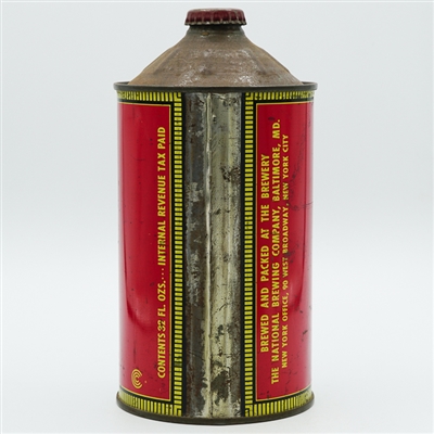 National Bohemian Pale Beer Quart Cone Top IRTP NICE 215-4