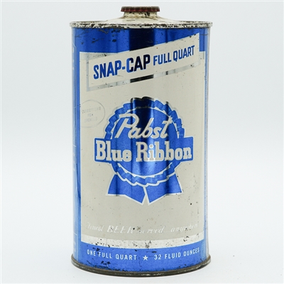 Pabst Blue Ribbon Snap Cap Quart NEWARK 217-11