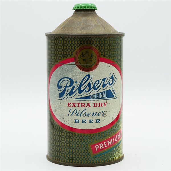 Pilsers Pilsner Beer Quart Cone Top 217-9