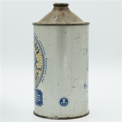 Schmidts Tiger Ale Quart Cone Top 5 TEXT LINES 218-18