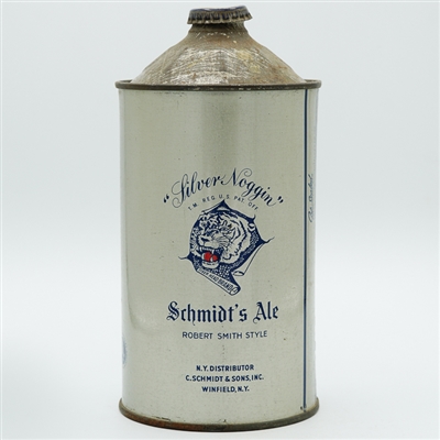 Schmidts Tiger Ale Quart Cone Top 5 TEXT LINES DARKER 218-18