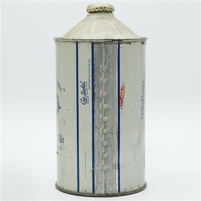 Schmidts Tiger Ale Quart Cone Top 4 TEXT LINES 219-1