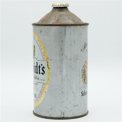 Schmidts Light Beer Quart Cone Top QUART IN OVAL 219-7