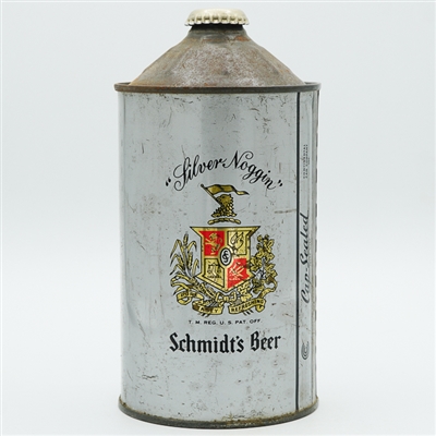 Schmidts Light Beer Quart Cone Top QUART IN OVAL 219-7