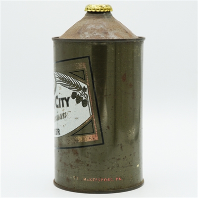 Tube City Beer Quart Cone Top RARE 220-3