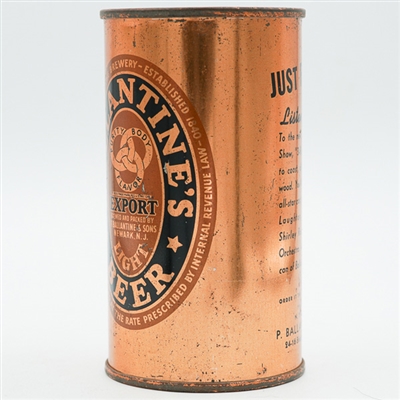 Ballantines Export Light Beer Flat Top JUST FOR FUN L33-28