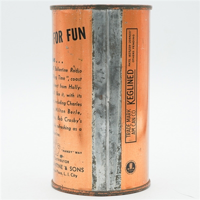 Ballantines Export Light Beer Flat Top JUST FOR FUN L33-28