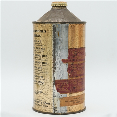Ballantines Light Export BEER Bumper Quart Cone Top XXX PORTER VERSION 202-10