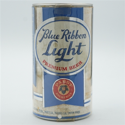 Pabst Blue Ribbon Light Beer Test Pull Tab Paper Label BABY BLUE 