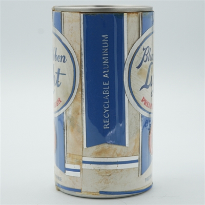 Pabst Blue Ribbon Light Beer Test Pull Tab Paper Label BABY BLUE 