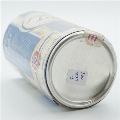 Pabst Blue Ribbon Light Beer Test Pull Tab Paper Label BABY BLUE 