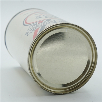 Red White and Blue Beer Test Flat Top Paper label DRAWN 