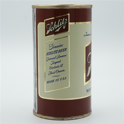 Schlitz Beer Test Flat Top FOIL LABEL 