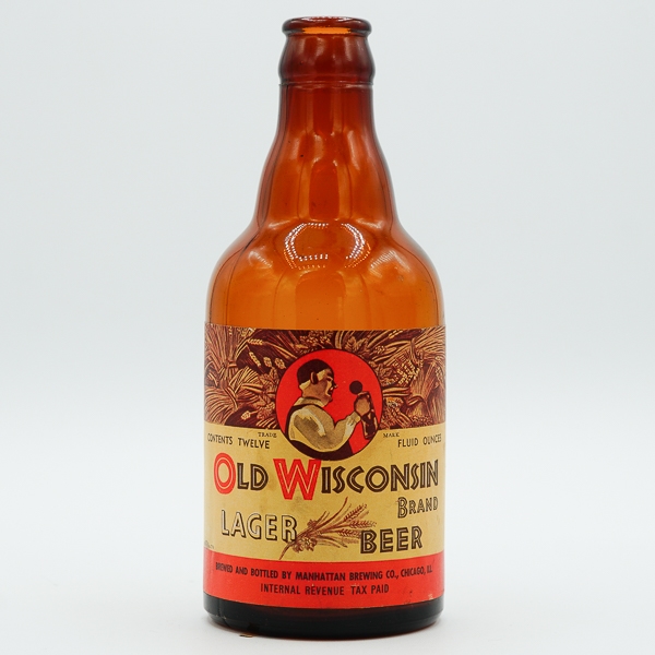 Old Wisconsin Lager Steinie Beer Bottle 