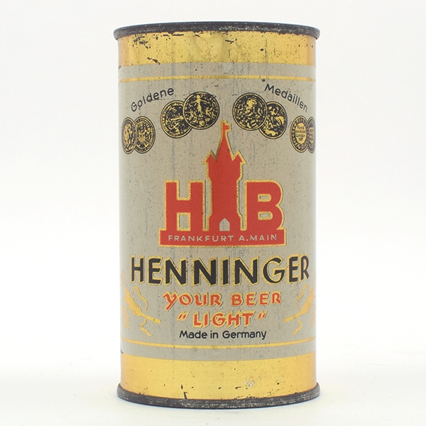 HB Henninger Beer German Flat Top