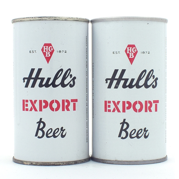 Hulls Beer Flat and Pull Tab Lot of 2 Different